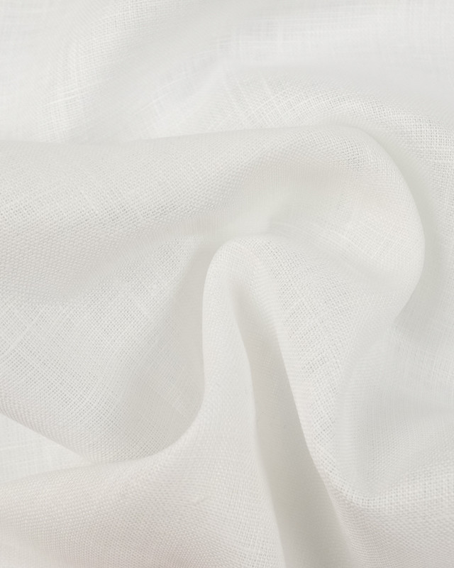 Lin Lavé Viscose blanc